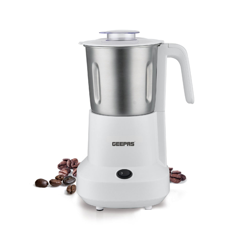 Geepas Food Processor | 450W | Overheat Protection | Stainless Steel Bowl & Cutting Blade| Pulse Control | Grinder for Spices, Coffee Beans, Nuts & Dried Fruits