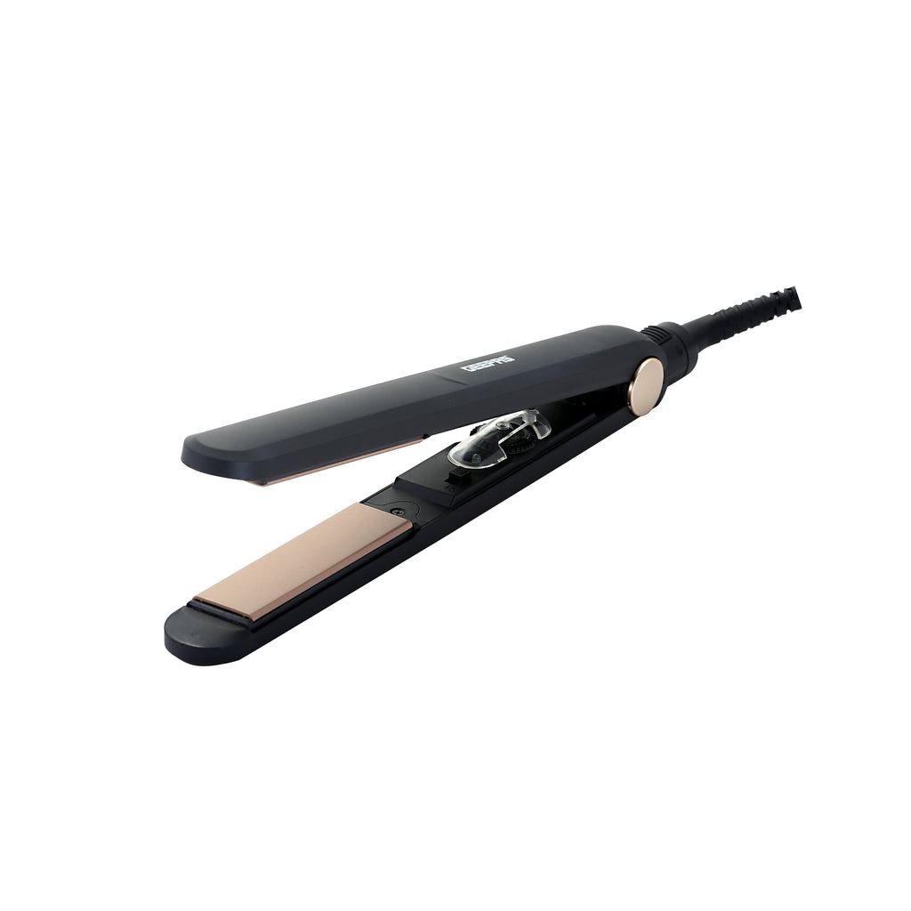 Geepas Easy-Style Hair Straightener with Ceramic Coated Plates, Adjustable Temperature 230Â°C, Lockable Handle & 360Â° Swivel Cord