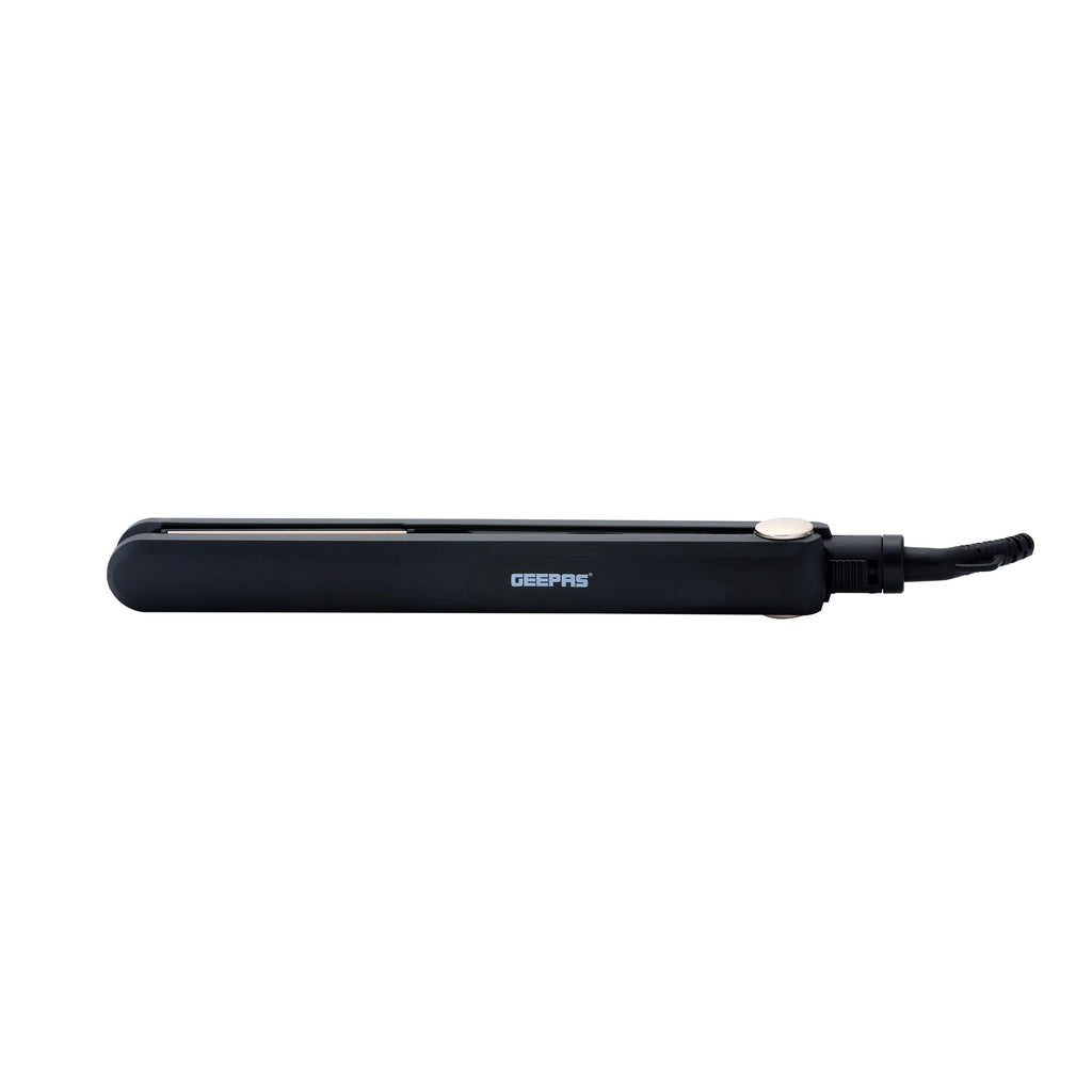 Geepas Easy-Style Hair Straightener with Ceramic Coated Plates, Adjustable Temperature 230Â°C, Lockable Handle & 360Â° Swivel Cord