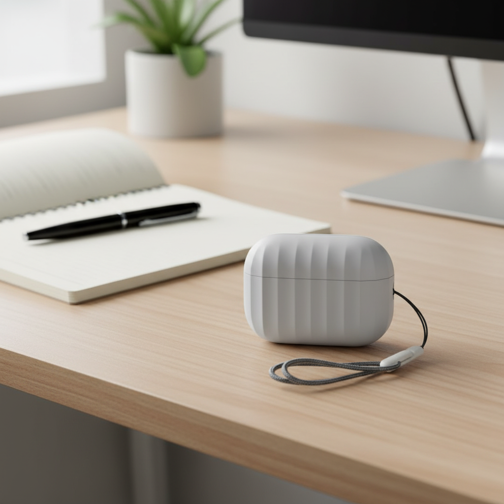 Asli Global Airpods Pro 2 Silicone Case with Anti Drop Protection | Gray