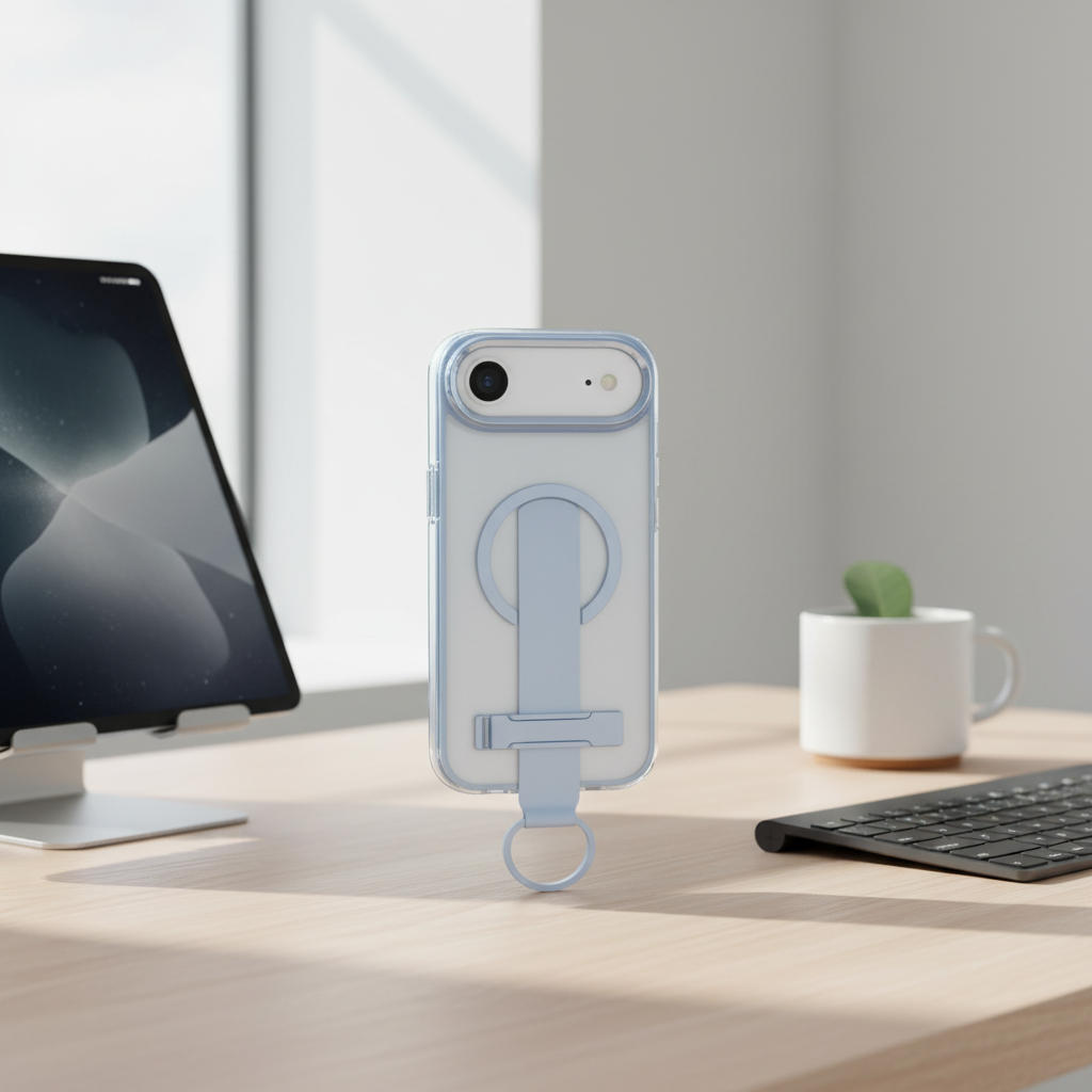 LZEL MagMatte Grip Case for iPhone Air | Light Blue