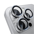 Asli Edgeguard Series 9h Hardness Hd Corning Camera Glass For Iphone 15 Pro/15 Pro Max | Silver