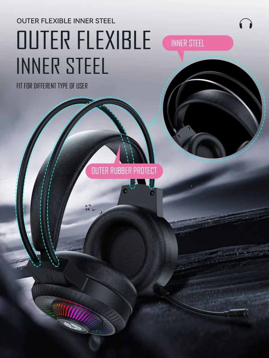 E-Sport Gaming Headset With Backlight With 3.5mm Jack
