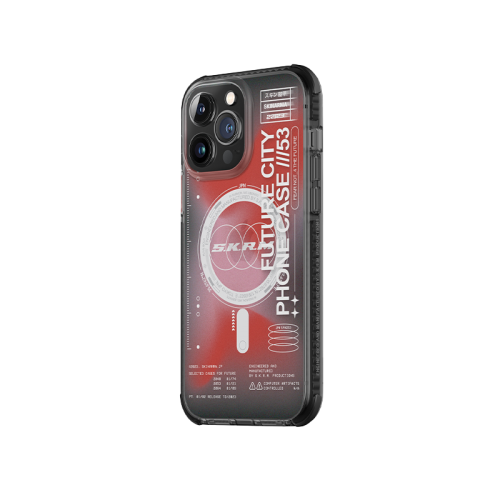 SkinArma iPhone 14 Pro Shorai Case With Magsafe | Red