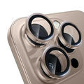 Asli Edgeguard Series 9h Hardness Hd Corning Camera Glass For Iphone 16 Pro/16 Pro Max | Desert Gold