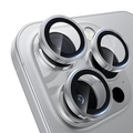 Asli Edgeguard Series 9h Hardness Hd Corning Camera Glass For Iphone 16 Pro/16 Pro Max | Silver