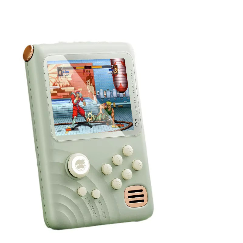 Retro Game Console - 3.5-inch IPS Screen, 6000mAh, 10000 Games | Light Green