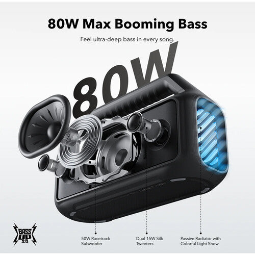 Soundcore by Anker Boom 2 Portable Bluetooth Speaker | Phantom Black