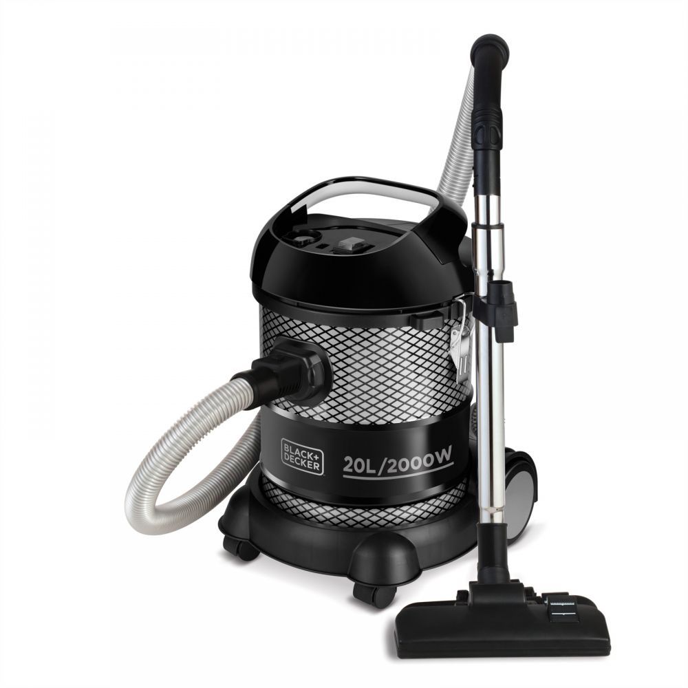 Black & Decker Drum Vacuum Cleaner, 2000W 20L | Black