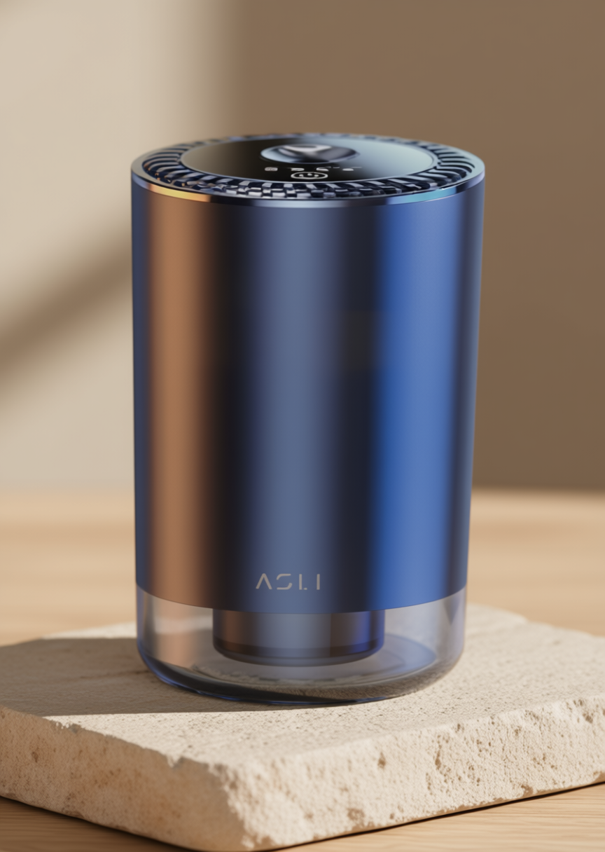 Asli Global Scentronix AI Smart Car Aromatherapy Diffuser with Nano Atomization | Black
