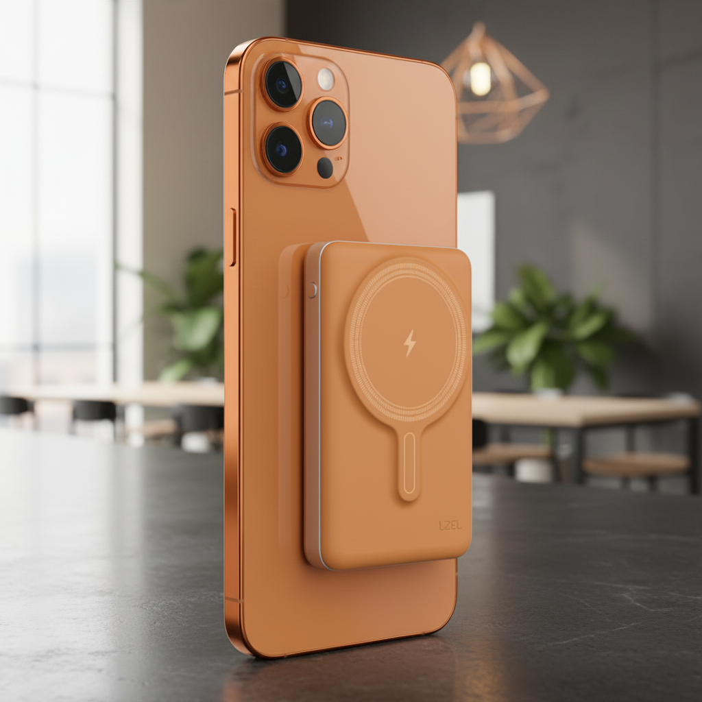 LZEL Novus MagPower 10,000mAh PD MagSafe Power Bank 20W USB-C | Orange