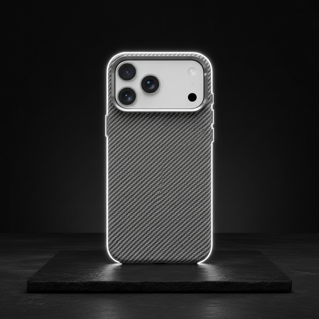LZEL Magcarbon 3Dgrip Case For Iphone 17 Pro | Gray