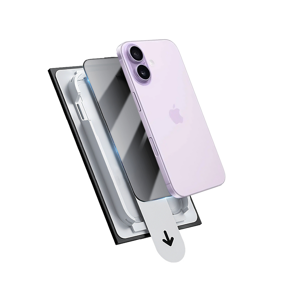 Asli Global E-Touch Shield Premium Glass With Applicator for iPhone 17 | Privacy