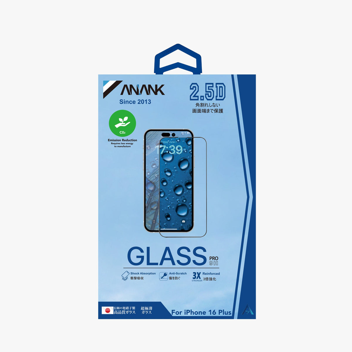 ANANK IPHONE 16 PLUS 2.5D CORNING GLASS