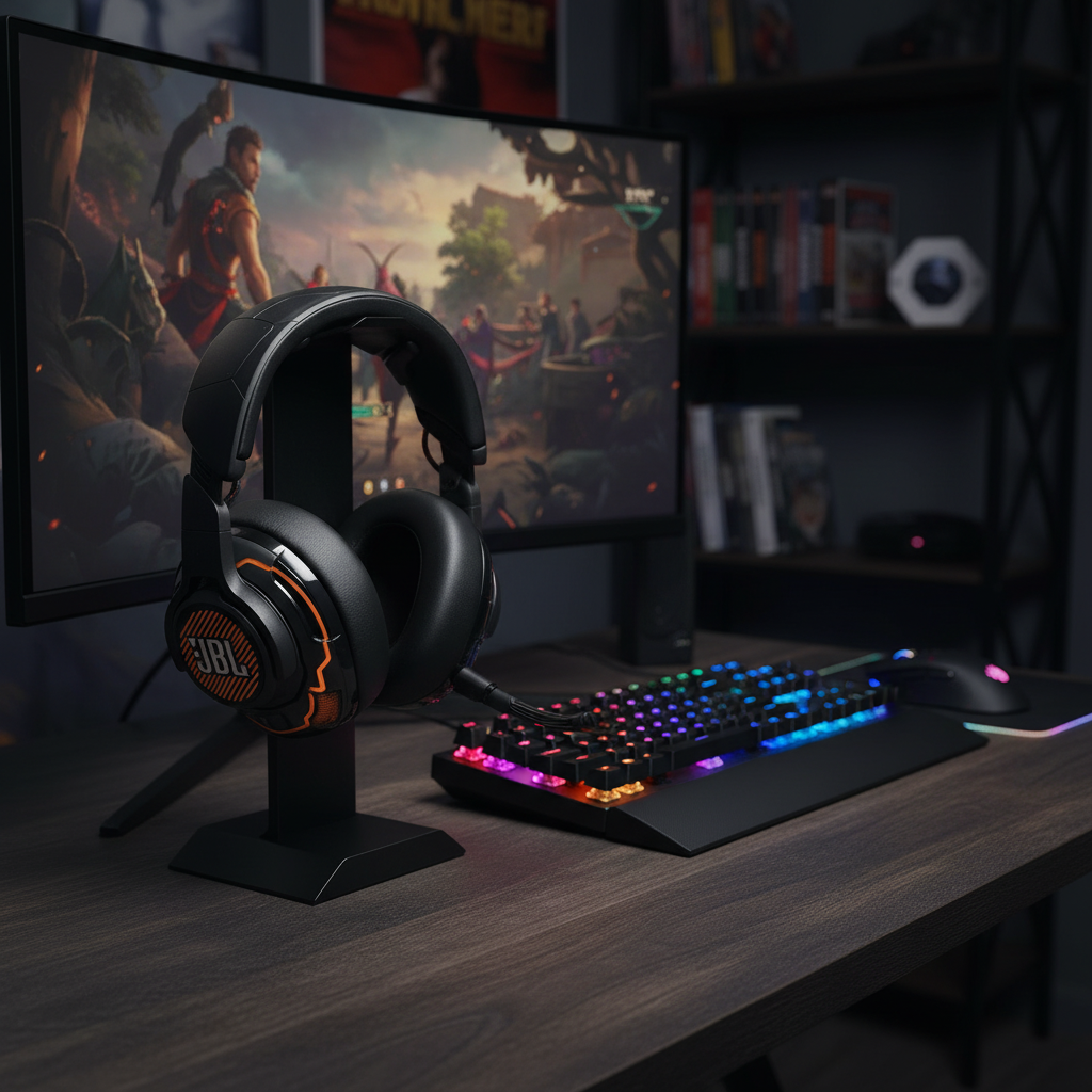 JBL Quantum One Active Noise Cancelling Music Calling | Black