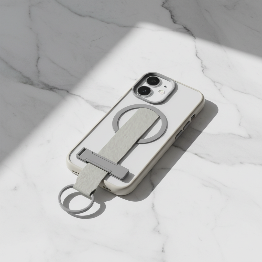 LZEL MagMatte Grip Case for iPhone 17 | Titanium