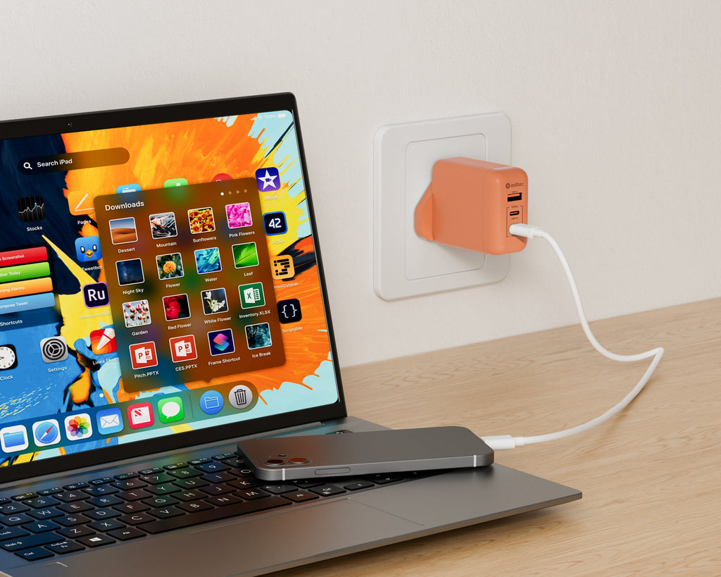 aslitec VexoraGaN 35W â€“ Premium GaN Charger, Dual USB-A + USB-C Ports