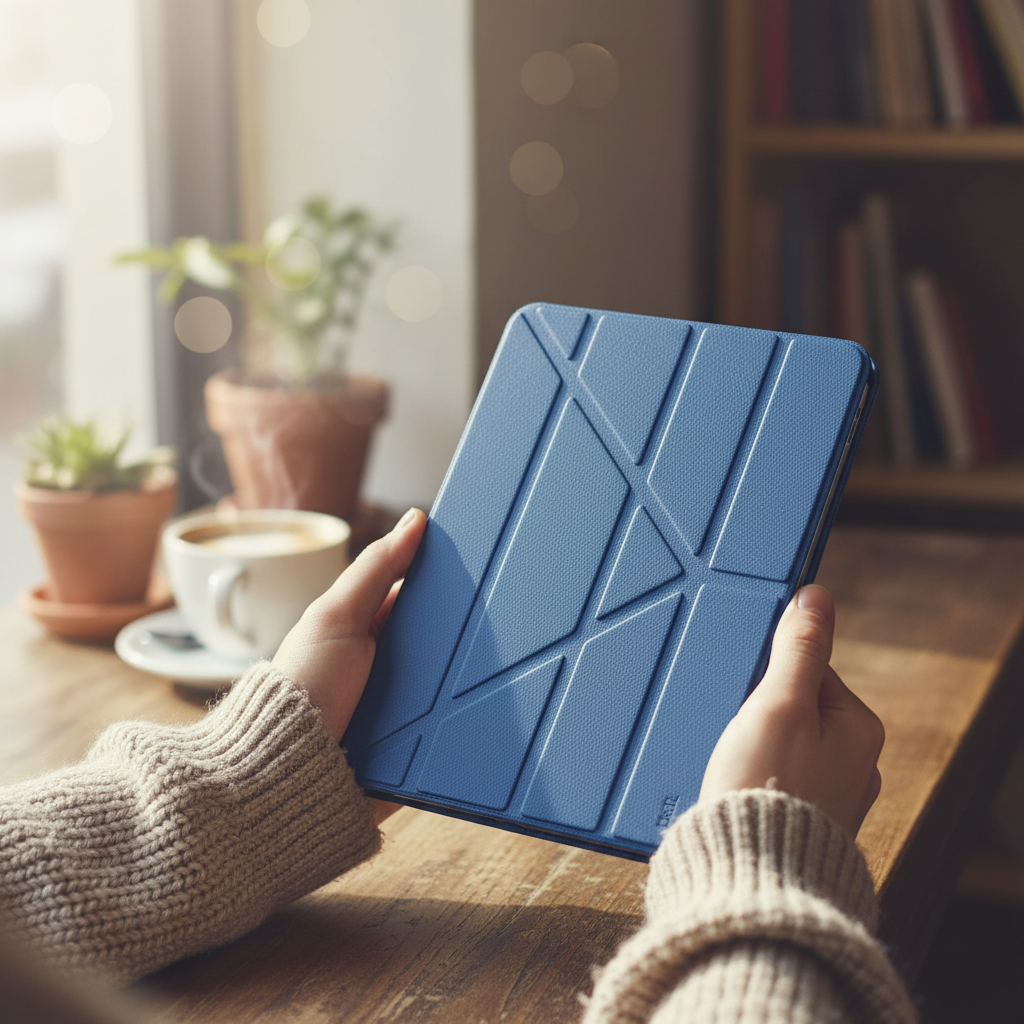 LZEL iPad 10.9" Leather Smart Imperium Folio Series Case | Blue