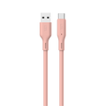 LZEL Celeris Silox CXL Soft Silicone USB-A to USB-C Cable, 480Mbps, 15W Max, 1m | Pink