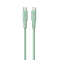 LZEL Celeris Silox CXL Soft Silicone USB-C to USB-C Cable, 480Mbps, 240W Max, 1m | Green