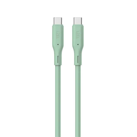LZEL Celeris Silox CXL Soft Silicone USB-C to USB-C Cable, 480Mbps, 240W Max, 1m
