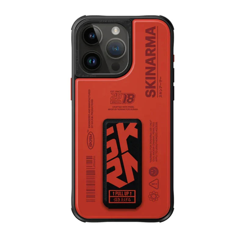 SkinArma iPhone 15 Pro Spunk MagSafe  Grip-Stand Case | Orange