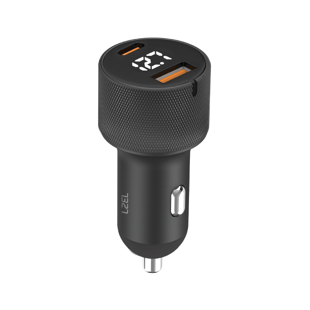 LZEL PulseCharge X2 75W Dual-Port Car Charger â€“ USB-C PD & PPS + USB-A
