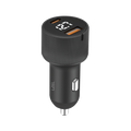 LZEL PulseCharge X2 75W Dual-Port Car Charger â€“ USB-C PD & PPS + USB-A
