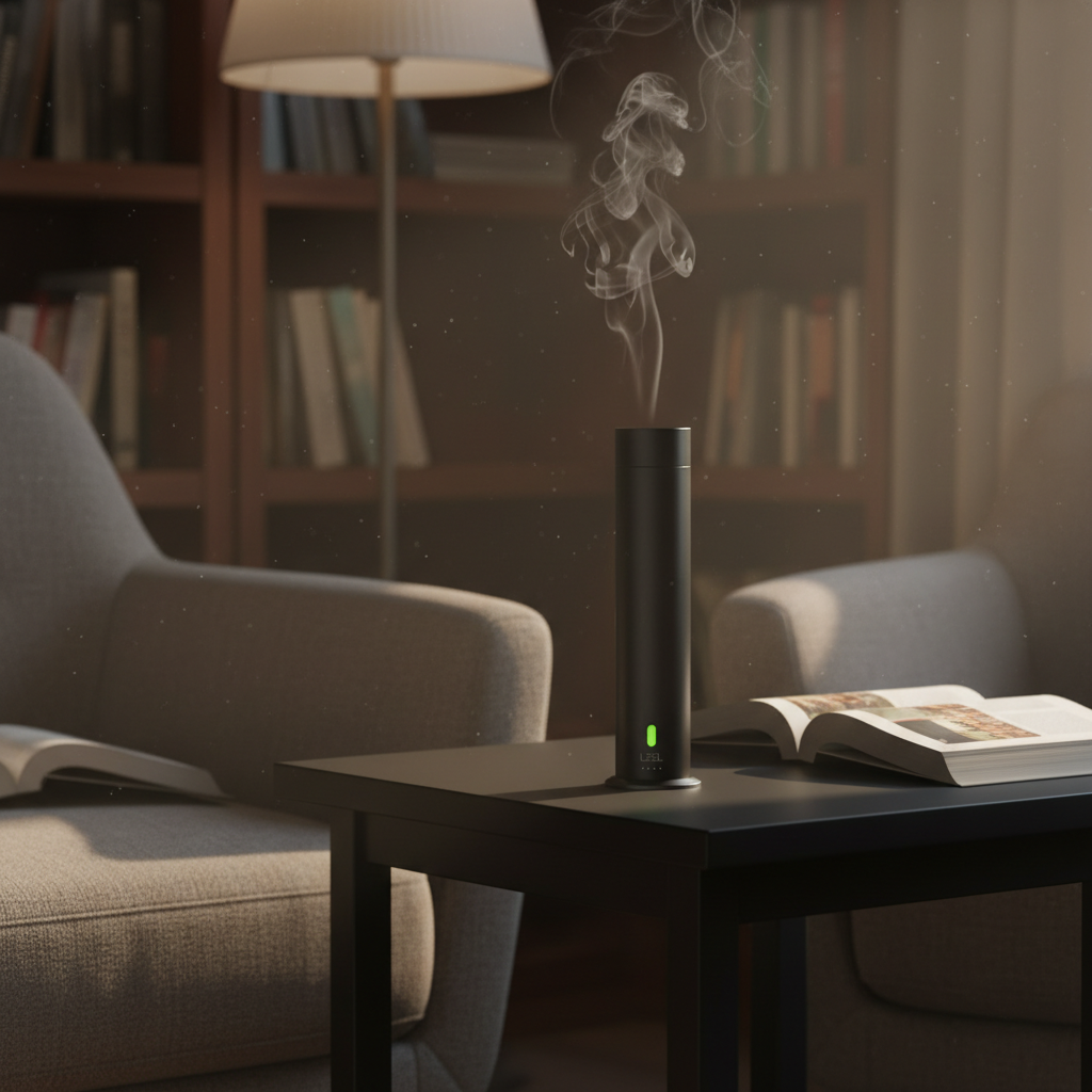 LZEL Aroma Diffuser Aromavista Luxe Luxury Scent Diffuser 120ml, Remote Controlled | Black