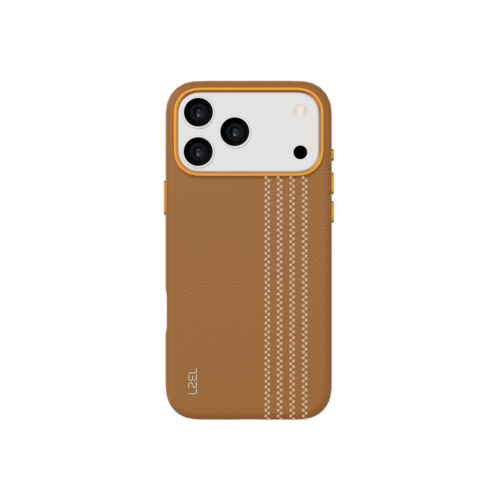 LZEL MAGLINEAR Premium Leather MagSafe Case with Linear Pattern for iPhone 18 Pro & 18 Pro Max