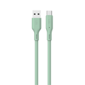 LZEL Celeris Silox CXL Soft Silicone USB-A to USB-C Cable, 480Mbps, 15W Max, 1m | Green