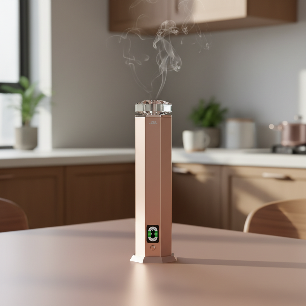 LZEL Aroma Diffuser Aromavista Essence Premium Scent Diffuser Led Display - Cold Air Diffusion Tech - 120 Ml | Gold