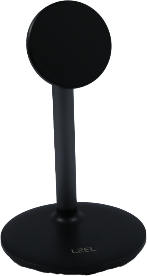LZEL MagFusion Shield Magnetic Desktop Phone Stand | Black