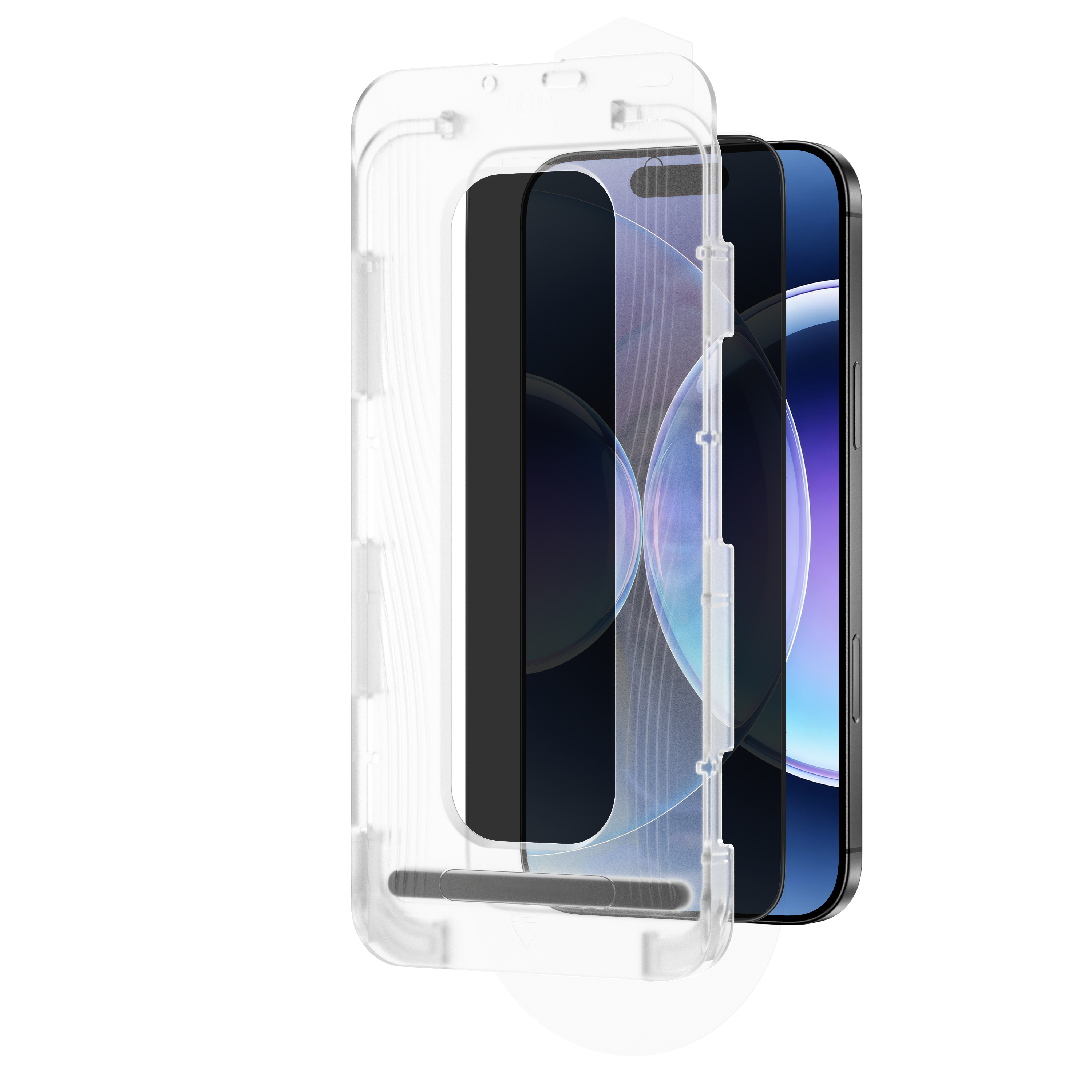 LZEL Optivue Series 26° Anti-spy  Csg 0.33mm Thickness Double Strong Glass  For iPhone 15 Pro Max With Applicator | Privacy