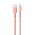 LZEL Celeris Silox CXL Soft Silicone USB-A to Lightning Cable, 480Mbps, 15W Max, 2m | Pink