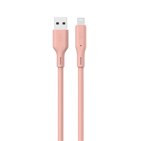 LZEL Celeris Silox CXL Soft Silicone USB-A to Lightning Cable, 480Mbps, 15W Max, 2m
