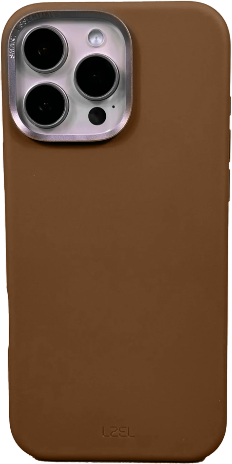 LZEL iPhone 16 Pro PrimeShield Silicone Case | Brown