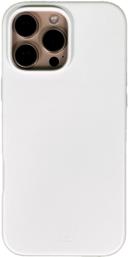 LZEL iPhone 16 Pro MagLeather Case | Light Gray