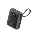 LZEL AMPNEO1O Mini 10000mAh PD Power Bank 30W | Built-in Type-C & Lightning Cable | Type-C Input/Output