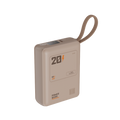 LZEL Zenoflex Surge20 Portable 20000Mah  65W Max Pd Power Bank Dual Usb-C | Mocha