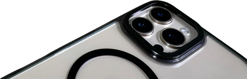 LZEL iPhone 16 Pro Armor Clear Case With MagSafe | Black