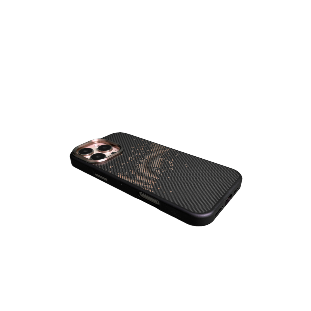 LZEL iPhone 16 Pro Max MagKevlar Armor Case With MagSafe |Copper/Black