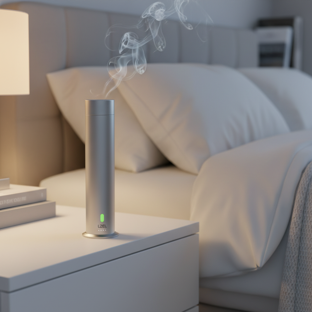 LZEL Aroma Diffuser Aromavista Luxe Luxury Scent Diffuser 120ml, Remote Controlled | Silver