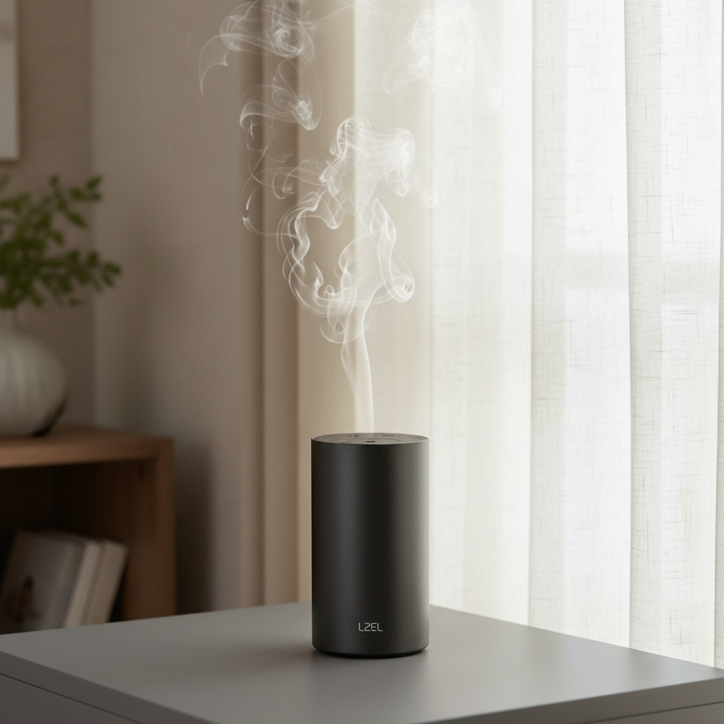 LZEL Aroma Diffuser Aromavista Elite Mini Essential Oil Diffuser Waterless Nebulizer Aroma Diffuser, 2000mah | Black