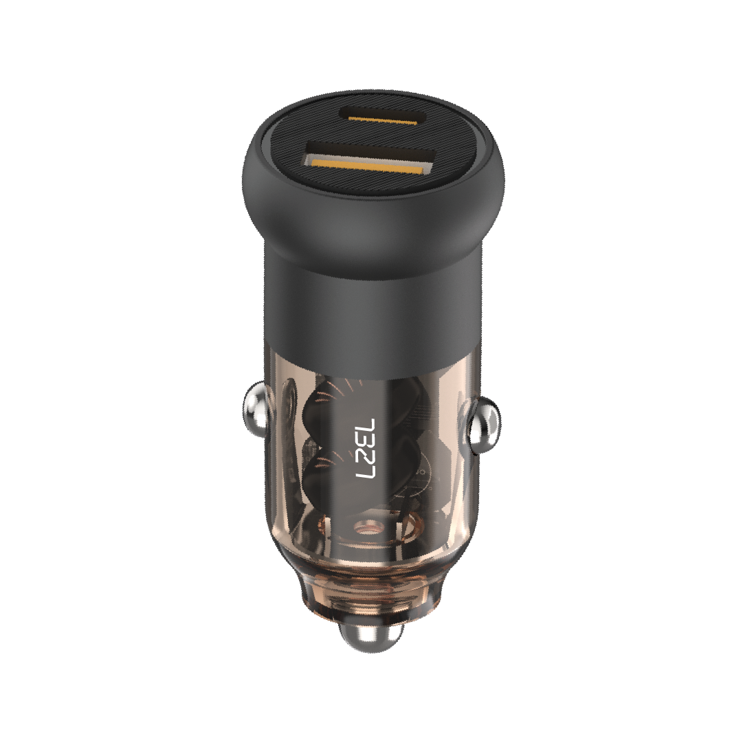 LZEL PulseCharge One 48W Dual-Port Car Charger â€“ USB-C PD & PPS + USB-A
