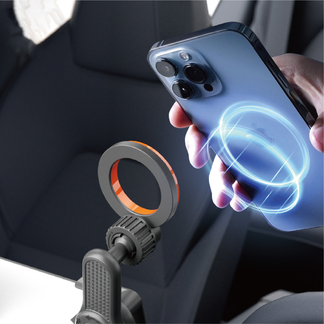 LZEL Mountmag Drive 360Â° Rotating Abs Car Monitor Holder Stable Mount For Tesla, Byd & Ev Cars