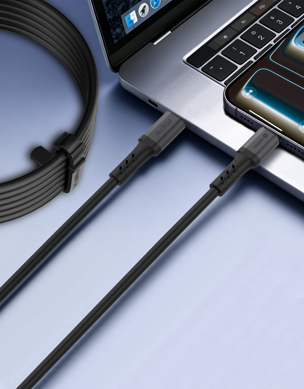 aslitec GRAPHENEX SYNC High-Speed Fast Charging & Data Cable – USB-C to Lightning