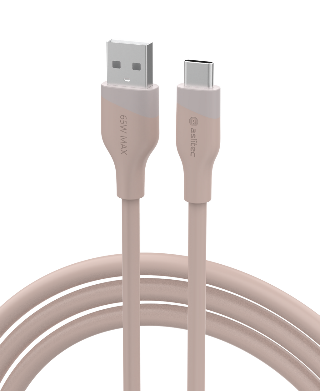 aslitec SILICORECHARGE 65W Fast Charging & Data Cable â USB-A to USB-C