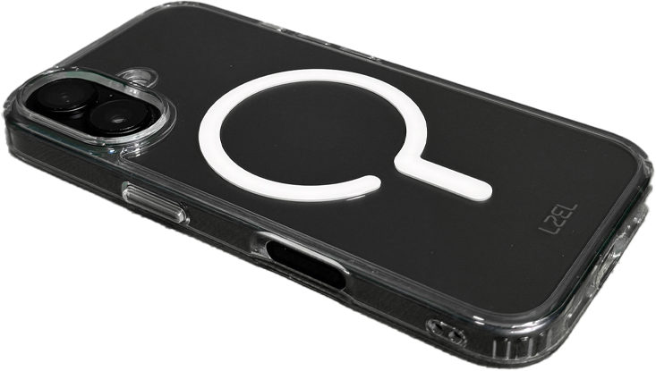 LZEl iPhone 16 Plus MagClear Fusion Case With MagSafe Clear | CLEAR/WHITE