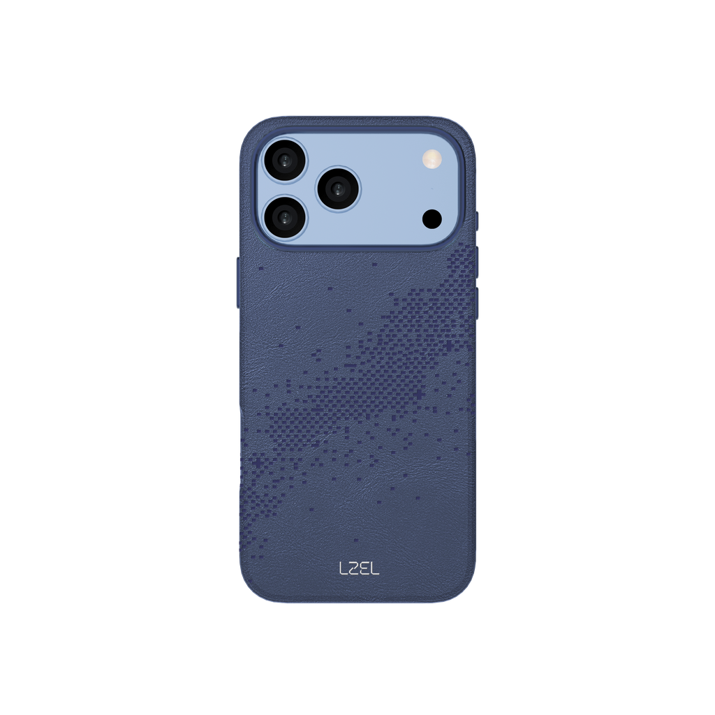 LZEL LEATHERWAVE MAG Premium Leather MagSafe Case with Wave Pattern for iPhone 18 Pro & 18 Pro Max